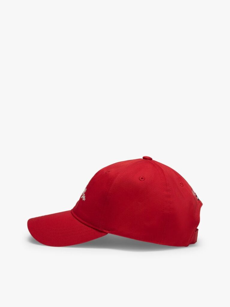 Red Kids' Logo Embroidery Five-Panel Baseball Cap  Kids Unisex