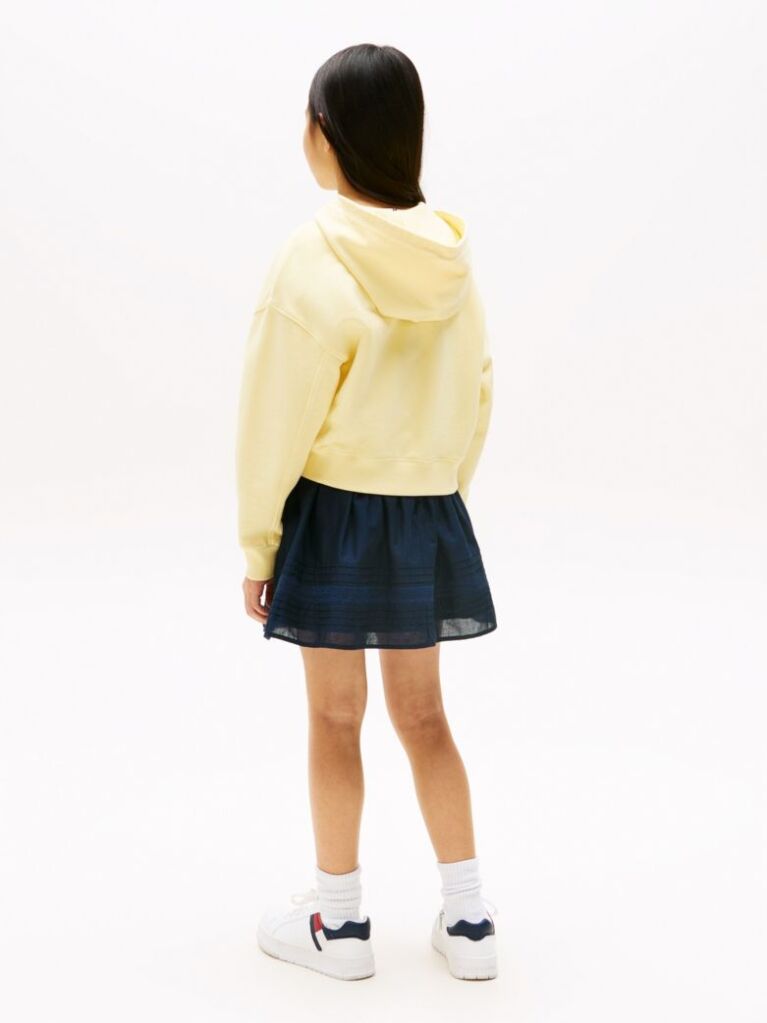 Yellow Relaxed Zip-Thru Hoody  Girls