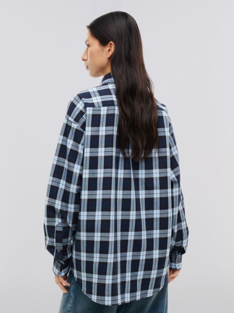 Blue Tommy Hilfiger x FRGMT Regular Check Shirt  Men