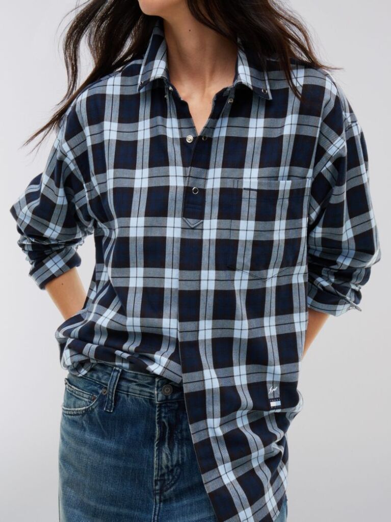 Blue Tommy Hilfiger x FRGMT Regular Check Shirt  Men