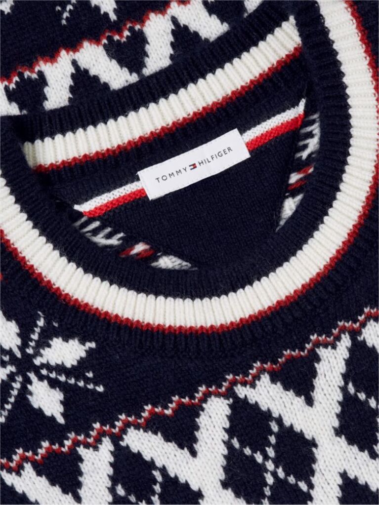 Multi Fair Isle Wool Blend Jumper  Men