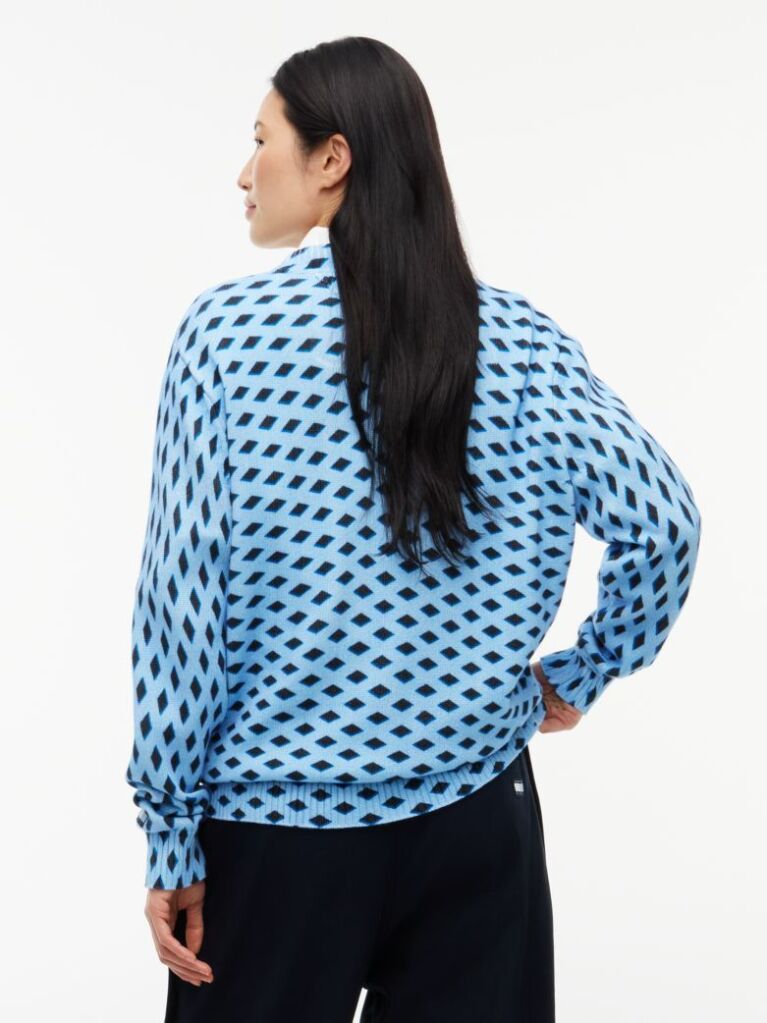 Blue Tommy Hilfiger x FRGMT Diamond Check Jumper  Men