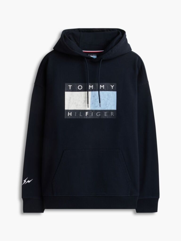 Blue Tommy Hilfiger x FRGMT Relaxed Drawstring Hoody  Men