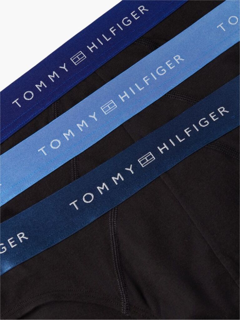 Blue 3-Pack Signature Logo Metallic Waistband Briefs  Men